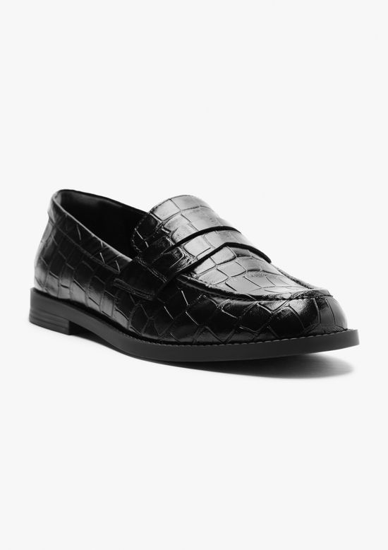 Foto do produto: Mocassim Feminino Croco - Preto