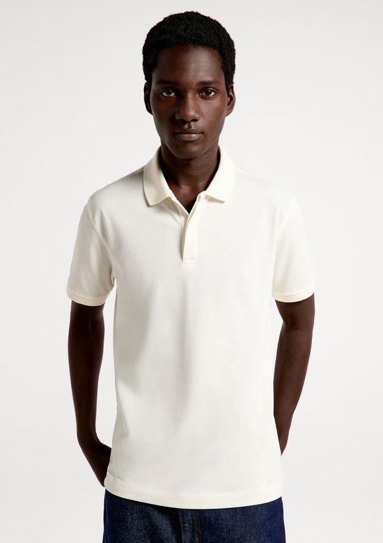Foto do produto: Camisa Polo Masculina Em Piquet Pima - Off white