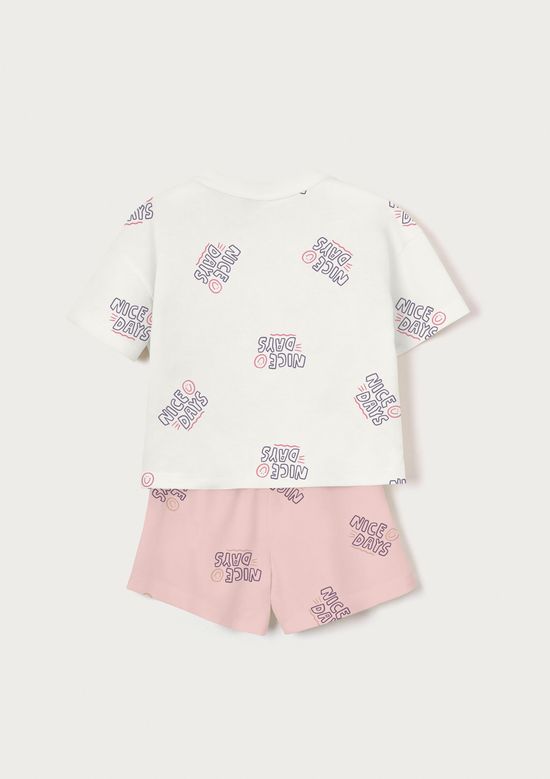 Foto do produto: Pijama Infantil Menina Box Estampado - Off white