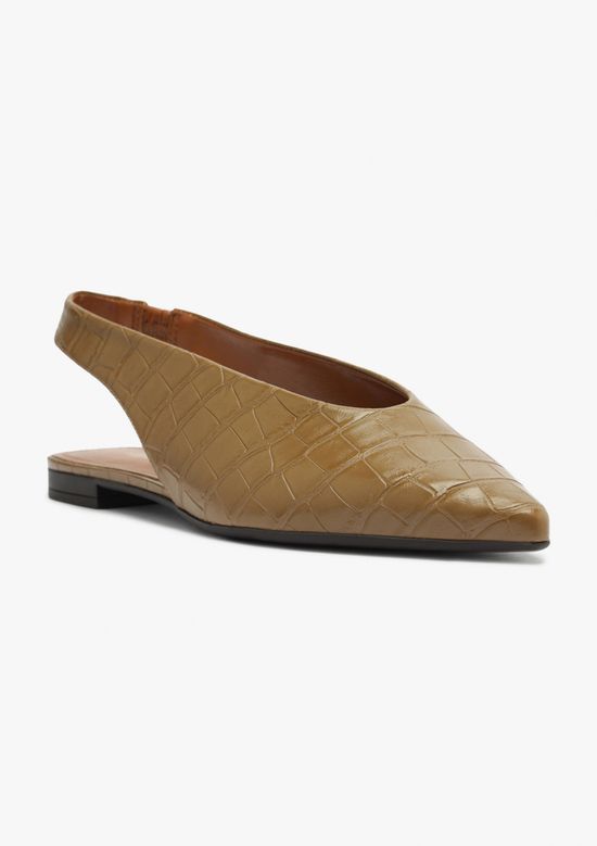 Foto do produto: Sapatilha Slingback Bico Fino - Marrom