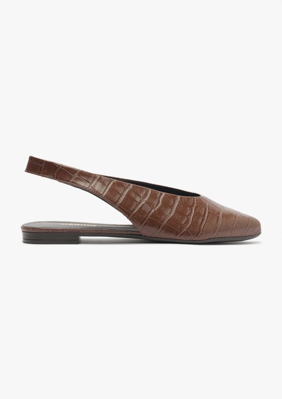 Foto do produto: Sapatilha Slingback Bico Fino - Marrom