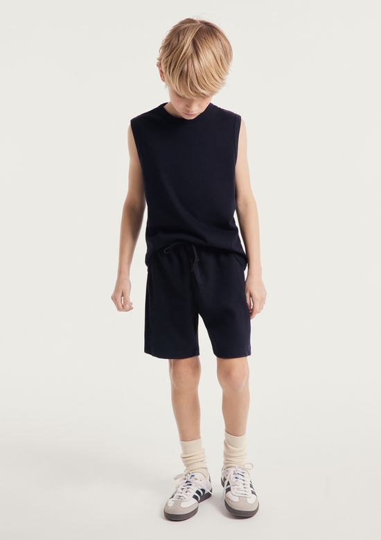 Foto do produto: Bermuda Infantil Menino Em Interlock - Preto