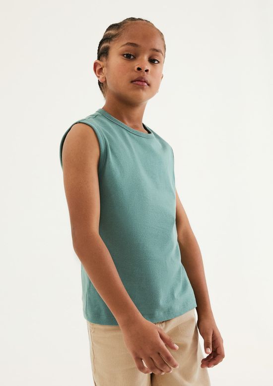 Foto do produto: Regata Básica Infantil Menino Regular - Verde
