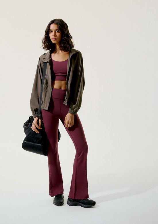 Foto do produto: Calça Esportiva Feminina Cintura Alta - Vinho