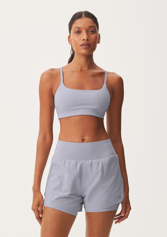 Foto do produto: Shorts Esportivo Feminino Runner Secagem Rápida - Cinza