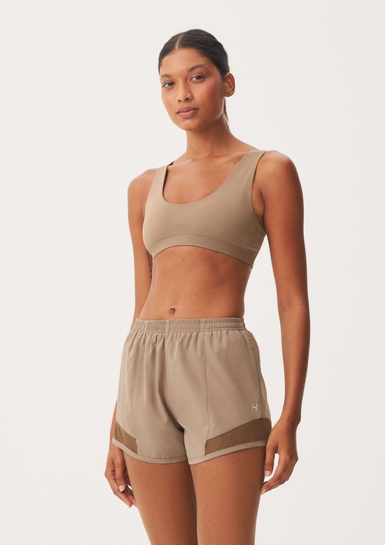 Foto do produto: Shorts Esportivo Feminino Easy Care Runner - Marrom