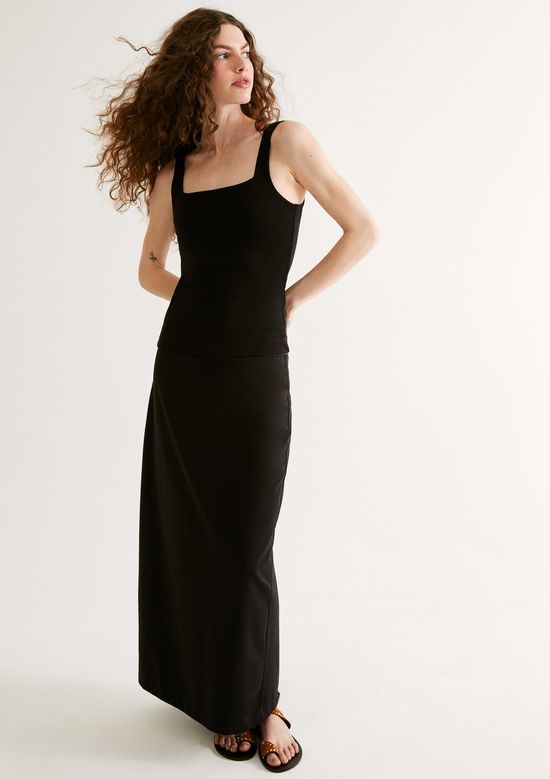 Foto do produto: Saia Midi Em Malha Premium - Preto