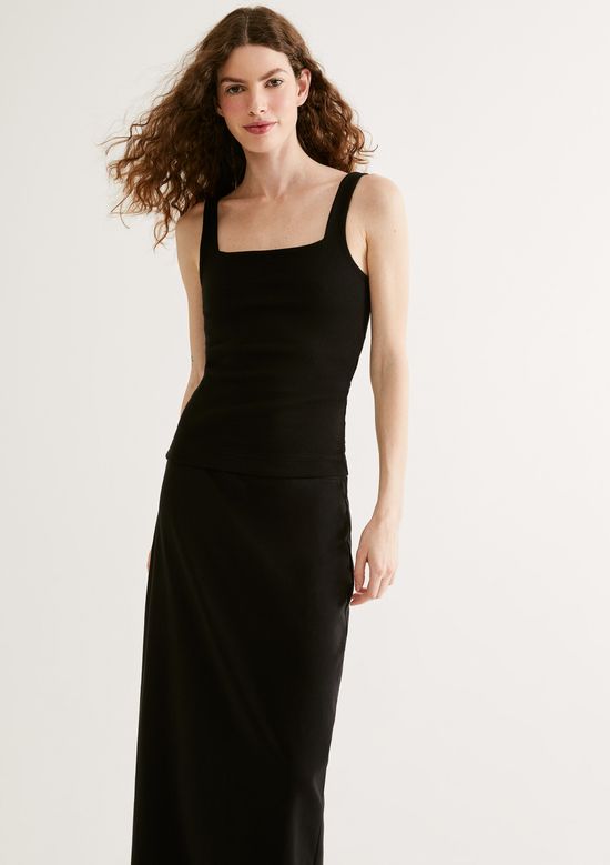 Foto do produto: Saia Midi Em Malha Premium - Preto