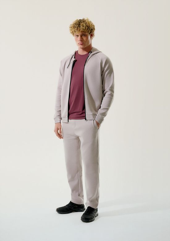 Foto do produto: Jaqueta Esportiva Masculina Em Moletom Com Capuz - Cinza