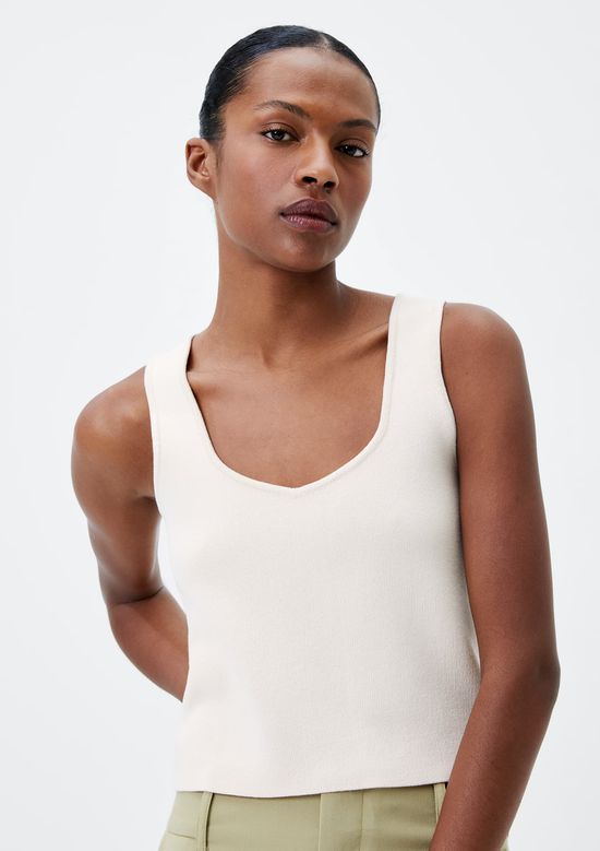 Foto do produto: Top Feminino Em Tricô - Off white