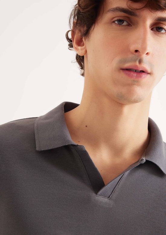 Foto do produto: Camisa Polo Masculina Em Malha Premium - Cinza