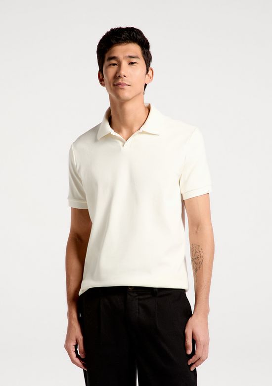 Foto do produto: Camisa Polo Masculina Em Malha Premium - Off white