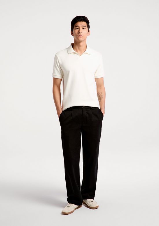 Foto do produto: Camisa Polo Masculina Em Malha Premium - Off white