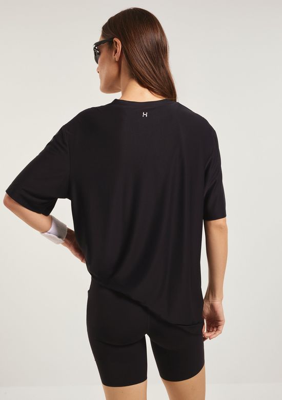 Foto do produto: Camiseta Esportiva Feminina Oversized - Preto