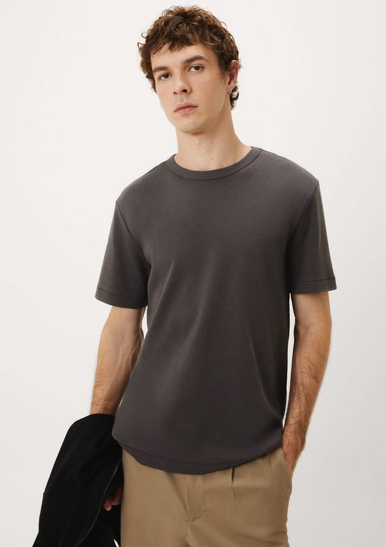 Foto do produto: Camiseta Masculina Em Malha Interlock Premium - Cinza