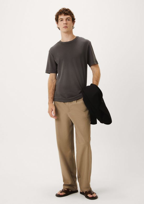 Foto do produto: Camiseta Masculina Em Malha Interlock Premium - Cinza
