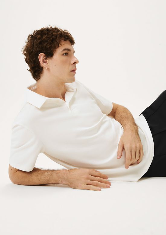 Foto do produto: Camisa Polo Masculina Em Malha Premium - Branco