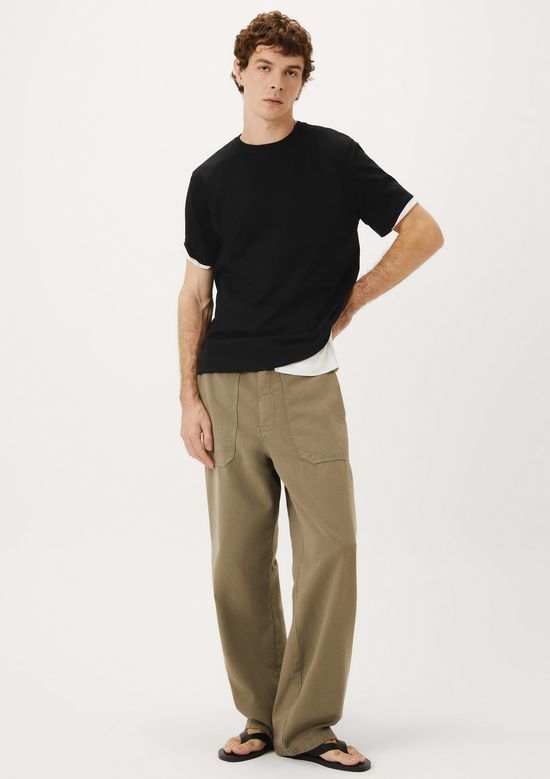 Foto do produto: Camiseta Masculina Manga Curta Em Malha Premium - Preto