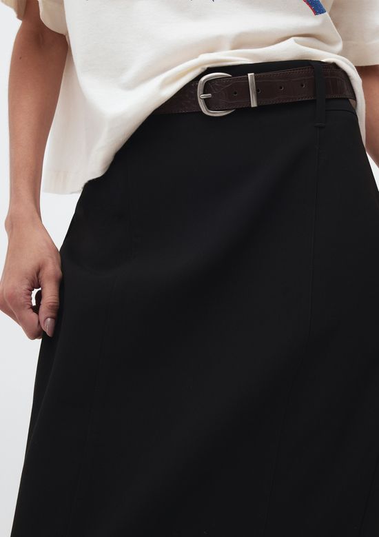 Foto do produto: Saia Midi Em Alfaiataria - Preto