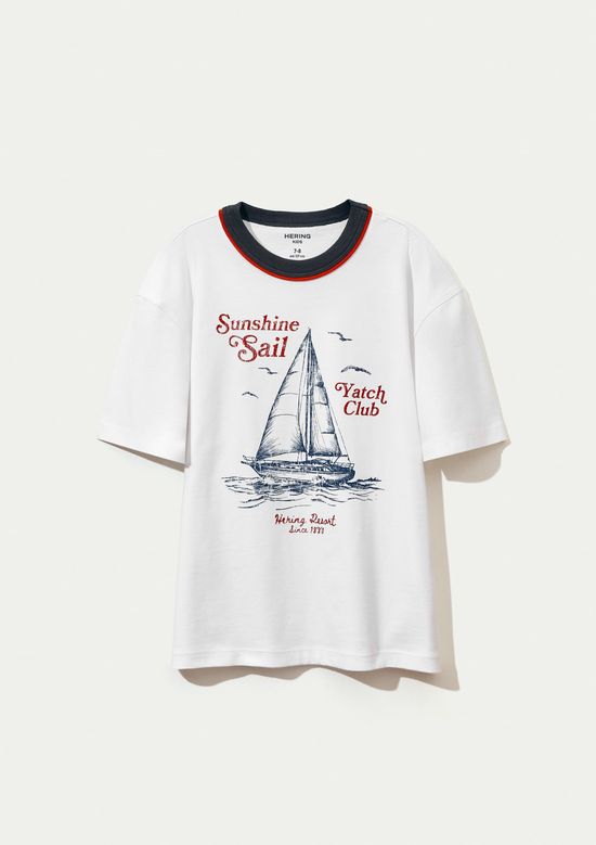 Foto do produto: Camiseta Infantil Menino Oversized Estampada - Branco