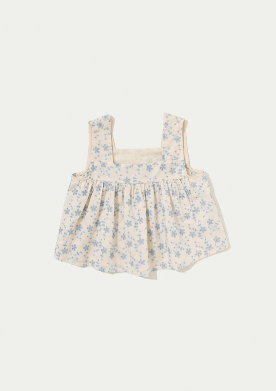 Foto do produto: Regata Infantil Menina Bordada - Creme