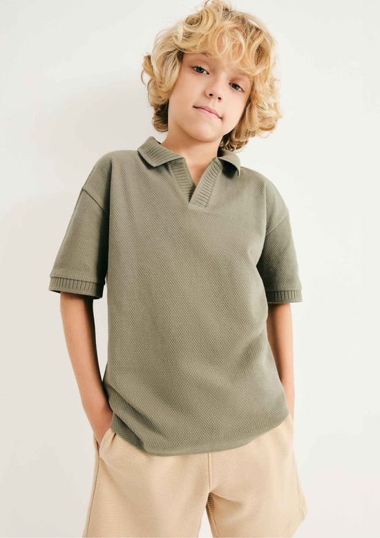 Foto do produto: Camisa Polo Infantil Menino Texturizada - Verde