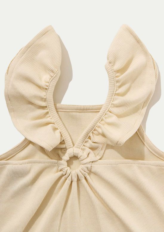 Foto do produto: Regata Infantil Menina Canelada Slim - Creme