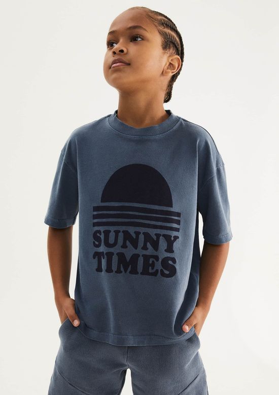 Foto do produto: Camiseta Infantil Menino Estampada Em Algodão - Azul