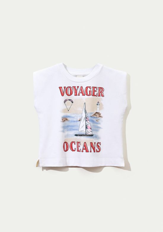 Foto do produto: Regata Infantil Menina Muscle Tee Super Cotton - Branco