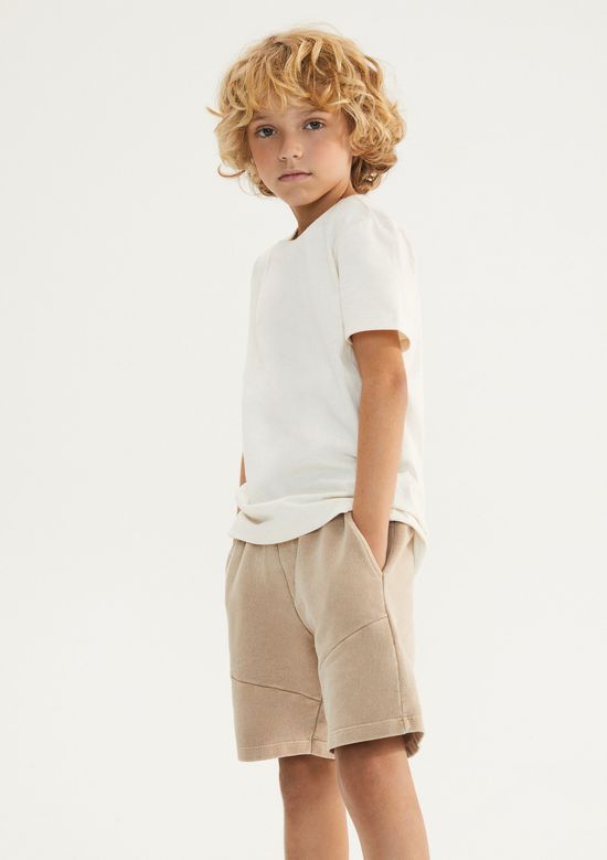 Foto do produto: Camisa Infantil Menino Super Cotton E Linho - Creme