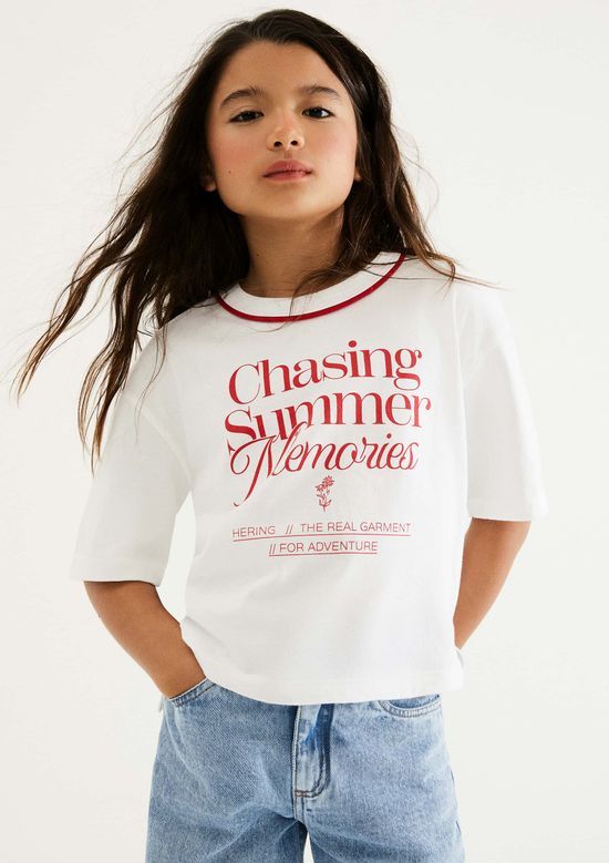 Foto do produto: Blusa Infantil Menina Oversized Super Cotton - Branco