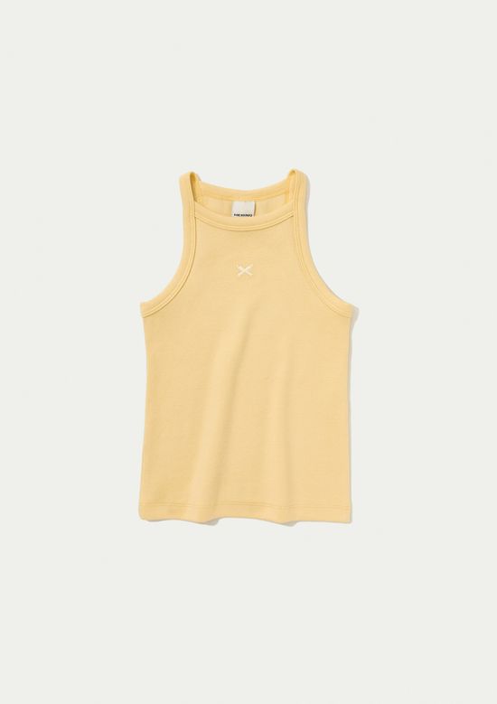 Foto do produto: Regata Infantil Menina Em Ribana - Amarelo