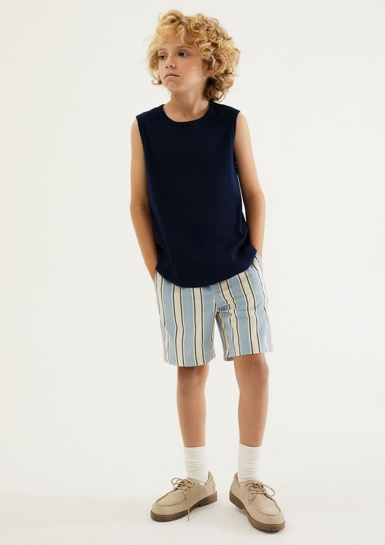 Foto do produto: Bermuda Infantil Menino Listrada - Azul