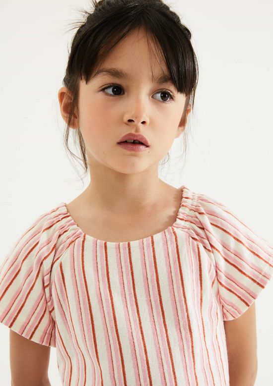 Foto do produto: Blusa Infantil Menina Fio Tinto Texturizada - Vermelho