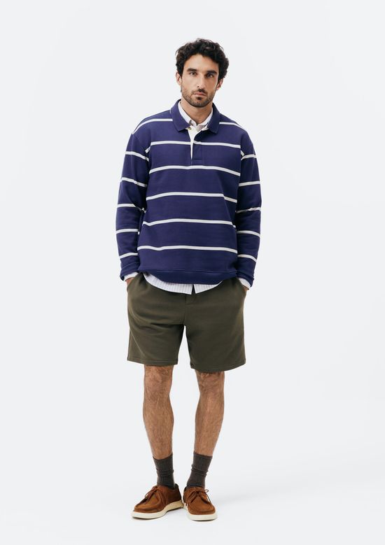 Foto do produto: Bermuda Masculina Reta Em Moletom - Verde