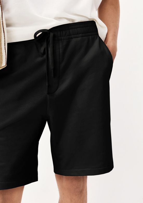 Foto do produto: Bermuda Masculina Reta Em Moletom - Preto