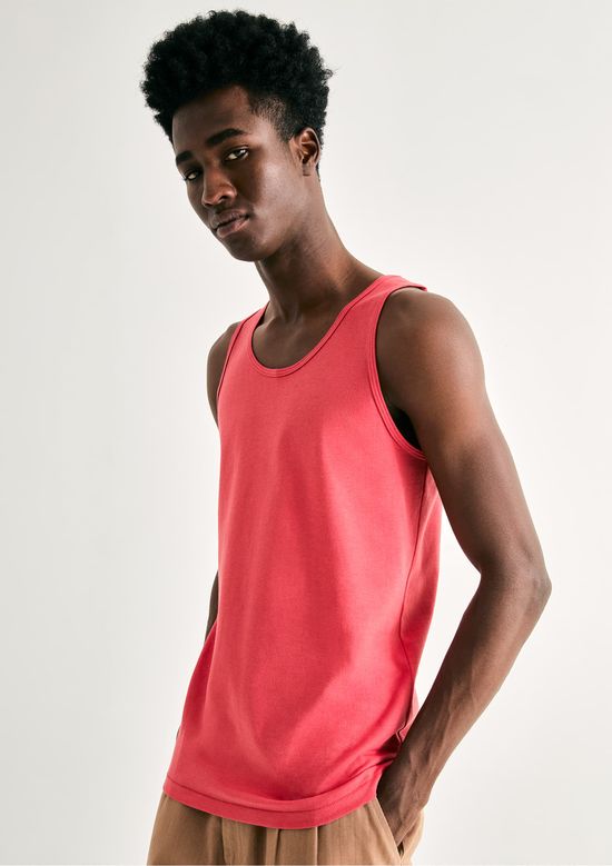 Foto do produto: Regata Básica Masculina Slim - Vermelho