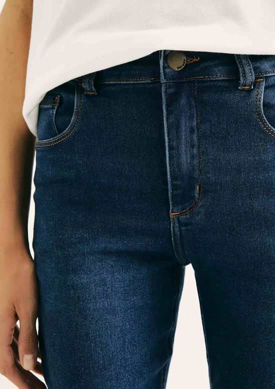 Foto do produto: Calça Jeans Feminina Skinny Cintura Média Soft Touch - Azul