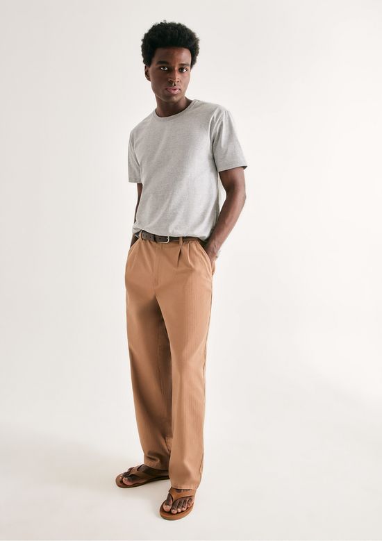 Foto do produto: Camiseta Básica Masculina Manga Curta Slim - Cinza