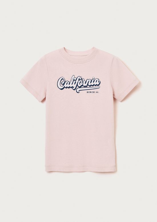 Foto do produto: Blusa Infantil Menina Manga Curta Com Estampa - Rosa
