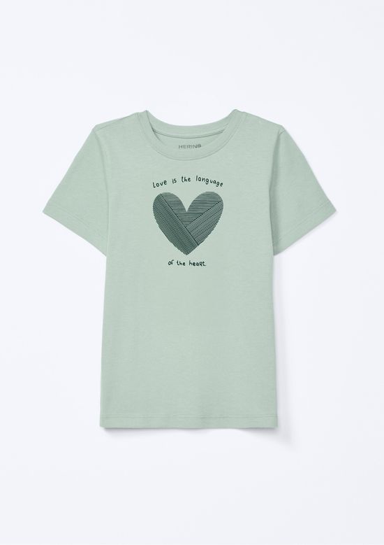 Foto do produto: Blusa Infantil Menina Manga Curta Com Estampa - Verde