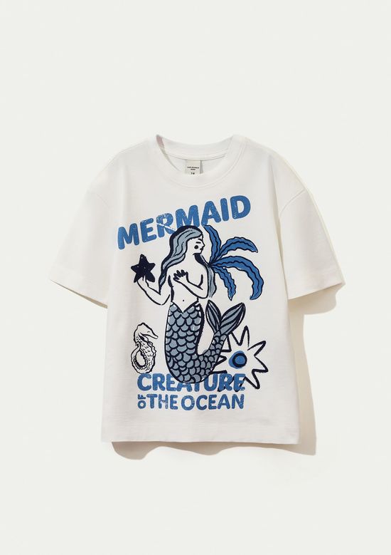 Foto do produto: Blusa Infantil Menina Oversized Super Cotton - Off white