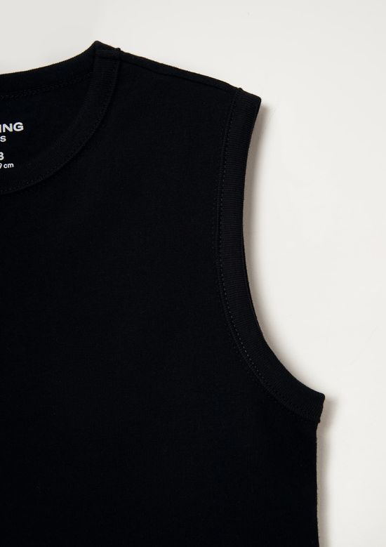 Foto do produto: Regata Básica Infantil Menino Regular - Preto