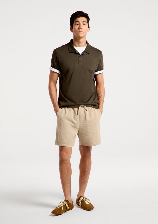 Foto do produto: Camisa Polo Básica Masculina Em Algodão Pima - Verde