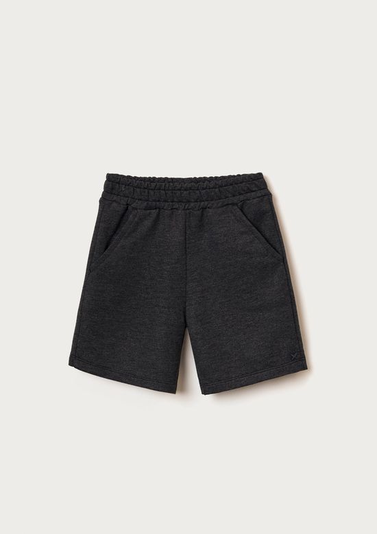 Foto do produto: Bermuda Básica Infantil Menino Em Moletom - Cinza