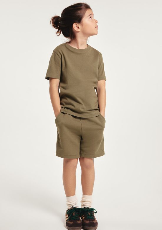 Foto do produto: Bermuda Básica Infantil Menino Em Moletom - Verde
