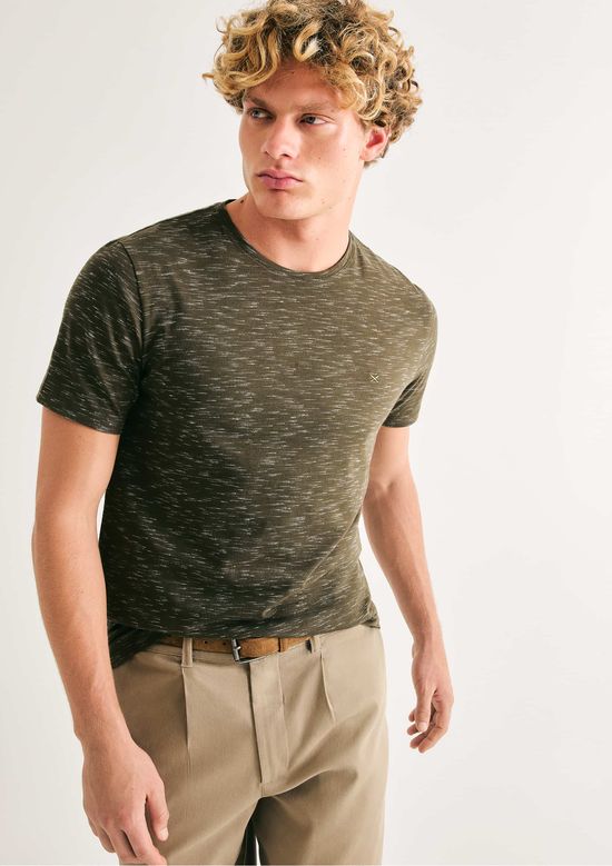 Foto do produto: Camiseta Básica Masculina Em Malha Jet - Verde