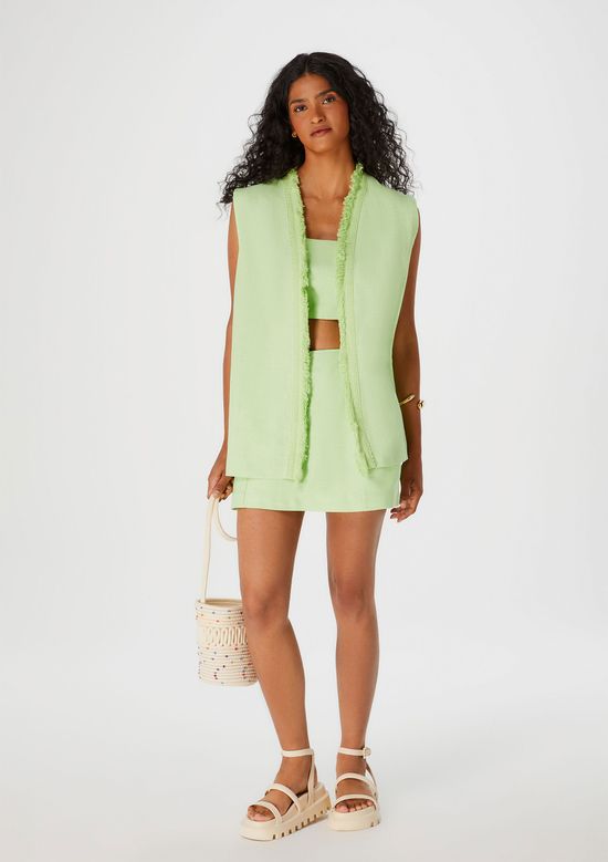 Foto do produto: Top Cropped Feminino Decote Reto - Verde