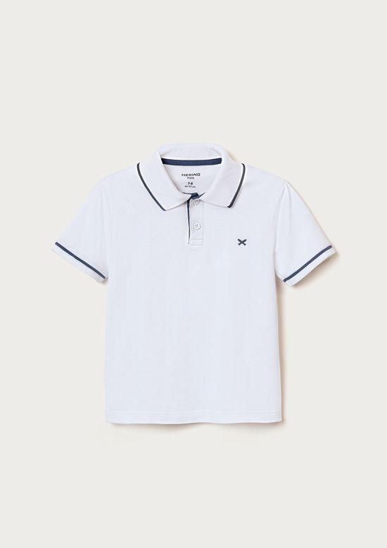 Foto do produto: Camisa Polo Básica Menino De Algodão Com Bordado - Branco