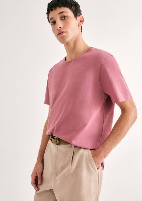 Foto do produto: Camiseta Básica Unissex Manga Curta Regular World - Rosa